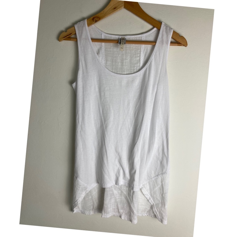 XCVI high low tank white size XS